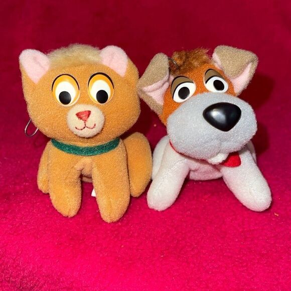 1988 McDonald’s Disney Oliver and Company Dodger & Oliver Plush Ornaments - Picture 8 of 8